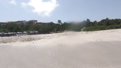 Swimming in the Atlantic Ocean in Cuba