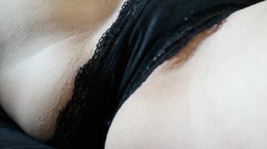 Morning in panties clitoris orgasm with moaning
