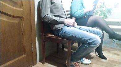 Stranger Woman in the Waiting Room Handjob to me