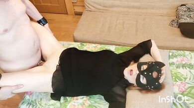 The husband was allowed to cum and lick the sperm