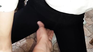 While our housekeeper is washing the dishes, we are engaged in mutual masturbation in the kitchen