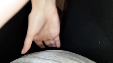 While our housekeeper is washing the dishes, we are engaged in mutual masturbation in the kitchen
