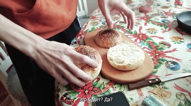Baking burgers with my stepsis and Then baking her pussy
