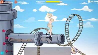 Fuckerman gets fucked on a carousel and his girlfriend gets anal fucked by a clown