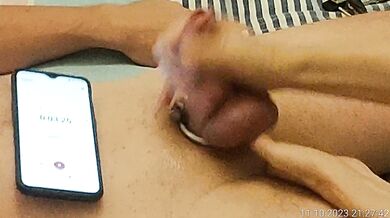 Experiment. How fast will he be able to cum? Day four- four minutes...