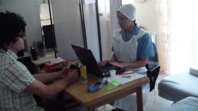 A nurse conducts a sexual examination - part 1