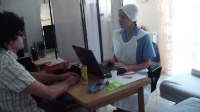 A nurse conducts a sexual examination - part 1