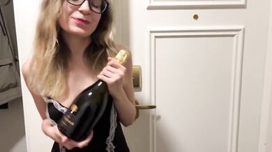 Real russian hotel maid was roughly double penetrated by two amateur guys. Dirty Talk