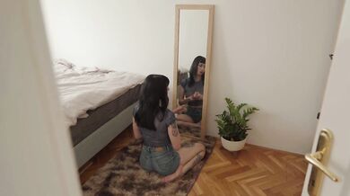 Neighbor caught masturbating and got fucked