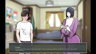 Konoha Milfs #20: My Stepmother Hinata almost gets caught masturbating me.