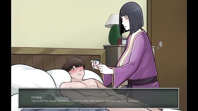Konoha Milfs #20: My Stepmother Hinata almost gets caught masturbating me.