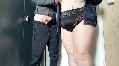 Gorgeous BBW with sexy big belly made me cum