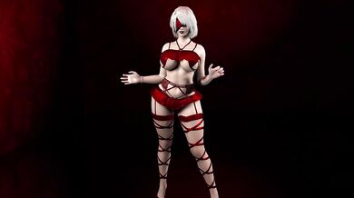 Cosplay 2B Dances for You and Excites You in a Sexy Christmas Costume