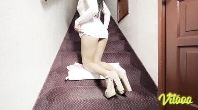 My girlfriend likes to wear slutty heels