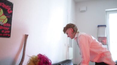 dykes in suits - amateur lesbians love role play spanking and hard fingering