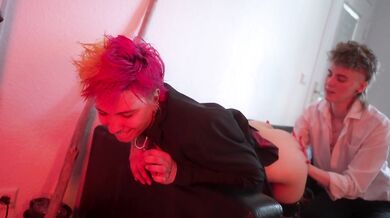 dykes in suits - amateur lesbians love role play spanking and hard fingering