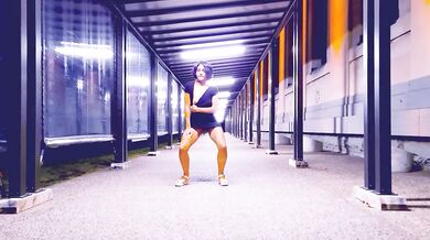 Wyld Yasmin Dancing and Flashing Herself in Public