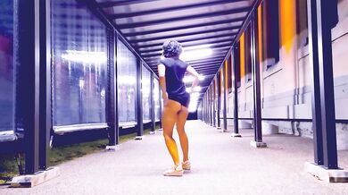 Wyld Yasmin Dancing and Flashing Herself in Public