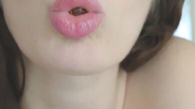 • ASMR: Sweet Candies Served on my body, sucking, licking