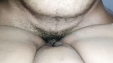 MILF is very horny and ends up fucking her stepson until he leaves her completely filled with semen.