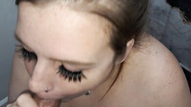 Hot Pregnant Milf Gets Cum All Over Face And Swallows Cum