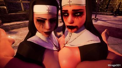 Hot sinners suck sperm hard with a blowjob but