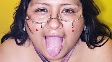 Using my belly to get cum