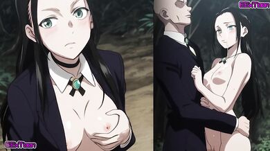 Hunter x Hunter (ハンター×ハンター) hentai anime - big tits Amane (アマネ) blow job hentai