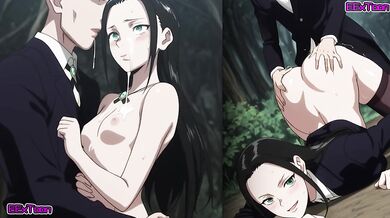 Hunter x Hunter (ハンター×ハンター) hentai anime - big tits Amane (アマネ) blow job hentai