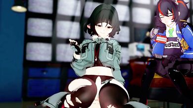 Jane Doe Thigh Job Zenless Zone Zero Hentai Animation