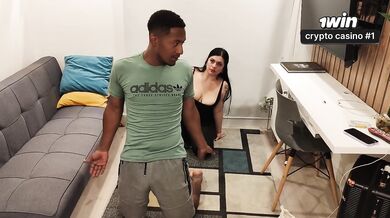 My yoga instructor fucks my big Colombian ass with his big black cock until he cums inside me!