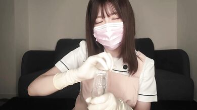 Glove Fetish Hand Job & Masturbastion