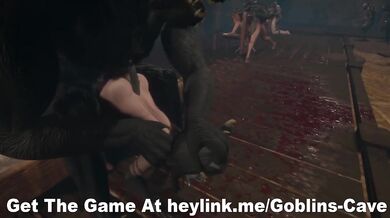 Goblins Cave Gangbang Blitz: Trapped MILF Endures Doggy-Style Hardcore Anal from the Pack!
