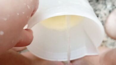 A very long pee almost 700 ml