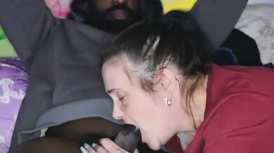Horny obsessed stepmom sucks and fucks bbc till he cums inside her