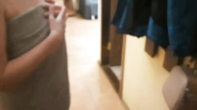 Married neighbor asked for help, but got fucked with squirt. Part 1