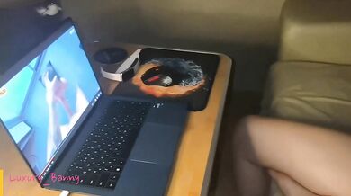 I saw my friend watching PornHub and fucked her hard