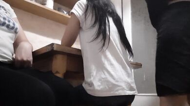 Our neighbor's pussy was so flowing and squelching that we couldn't resist (dirty talk) - IkaSmokS