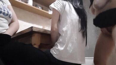 Our neighbor's pussy was so flowing and squelching that we couldn't resist (dirty talk) - IkaSmokS