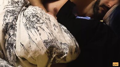 Very hot kisses and boobs licking for small teen with perfect nipples - UnlimitedOrgasm