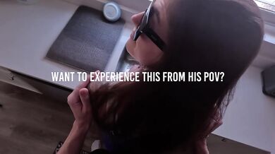 Sexy brunette takes cock while doing the dishes, HOT kitchen sex