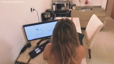 Stepmom let me use her pussy while she was working from home