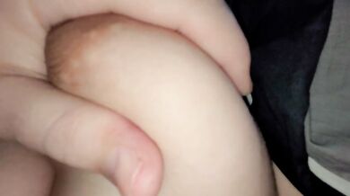 Home Alone in Bed with Stepbrother, Horny and Made Him Touch My Hot Body