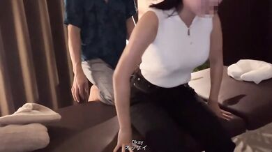 Horny Japanese Teen had Hot Real Oil Massage With Sex Surprise