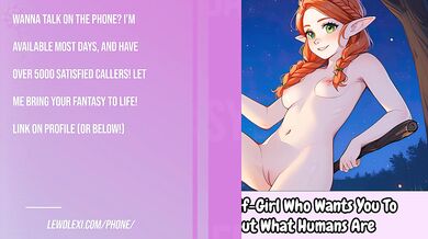 You Meet a Lonely Elf-Girl who needs You to Teach Her about Humans [Erotic Audio For Men]