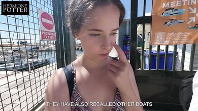 A boat, a facial, and a cumwalk on the balcony. Everyone can see me. Adult VLOG!