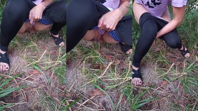 Slim Sexway Pees in the Bush