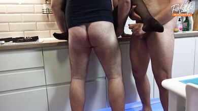 The husband shared his wife with a friend. Threesome. MFM. Cuckold. Part 4