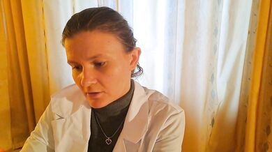 Young russian doctor gave me a blowjob at the appointment! (ASMR POV)