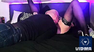 Kristal Diamond puts on lingerie and heels for her absolutely Delish BMC hubby